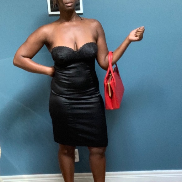 Sexy Silk Strapless Slip Dress - Picture 2 of 6